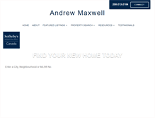 Tablet Screenshot of andrewmaxwell.ca